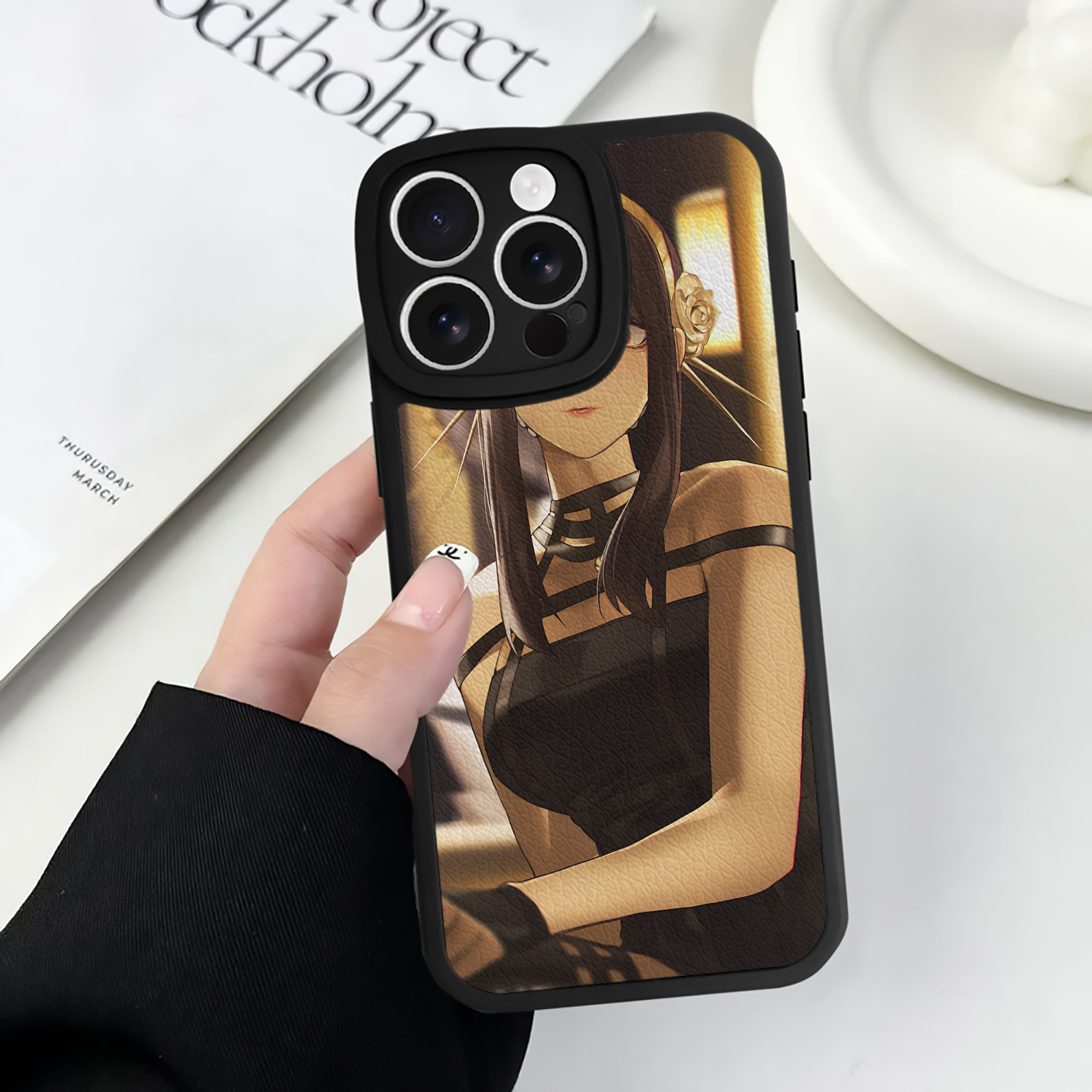 （画像用） SPY×FAMILY间谍家家酒 【iPhone 16シリーズ対応】シリコンスマホケース（レザー調） 材質：シリコン